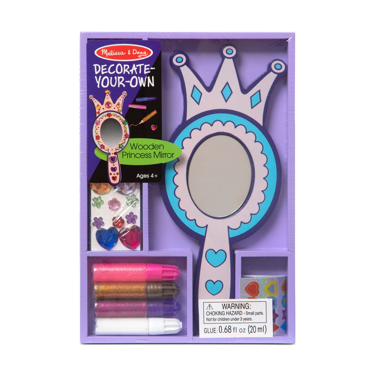 Decorate-Your-Own Wooden Princess Mirror product image 1