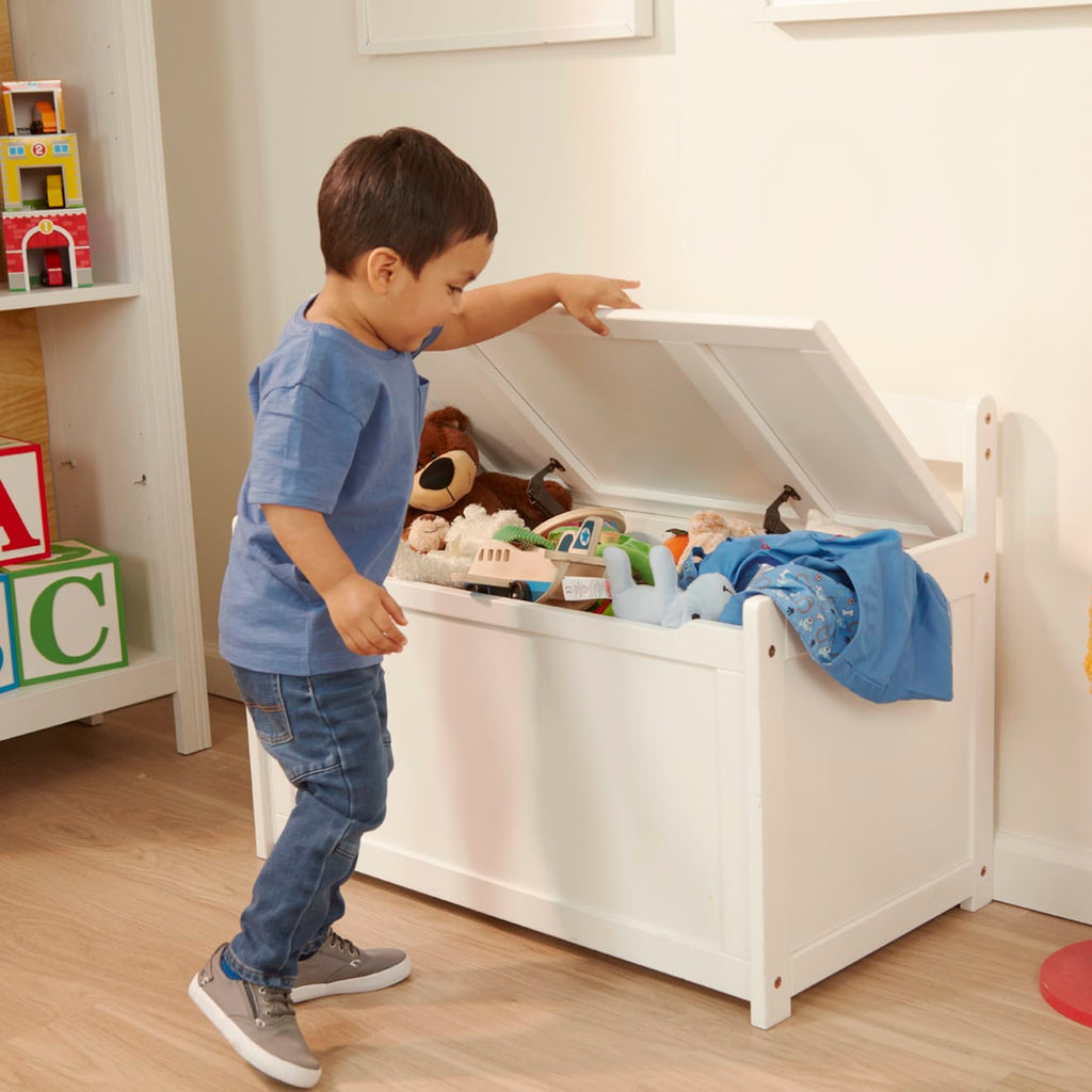 Wooden Toy Chest (White) product image 2