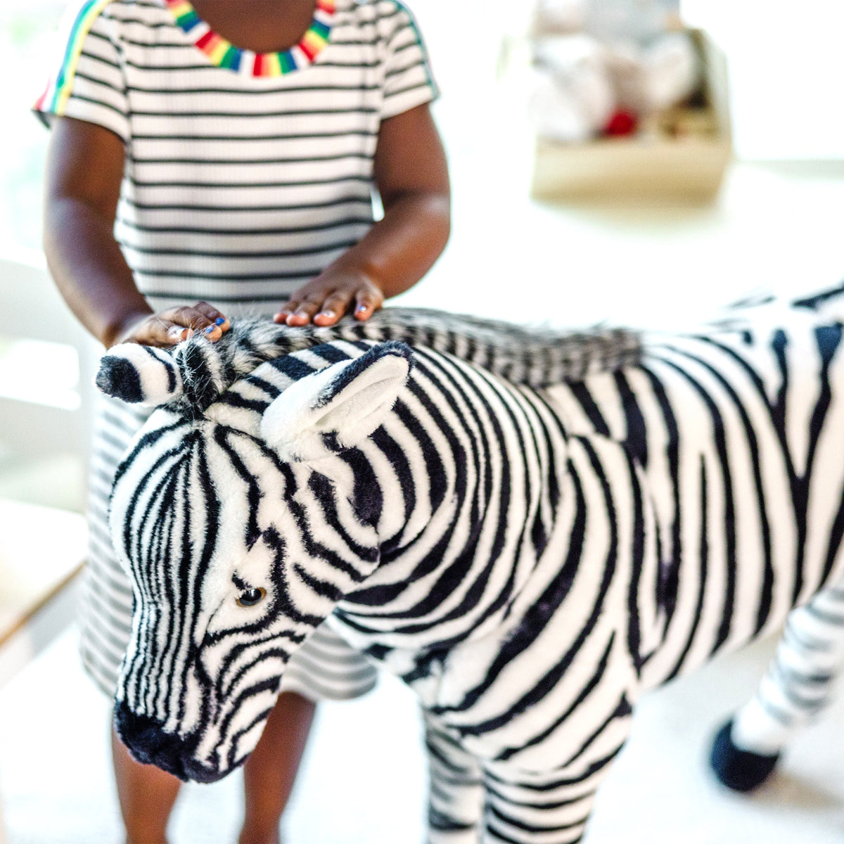 Zebra Lifelike Plush Stuffed Animal product image 5