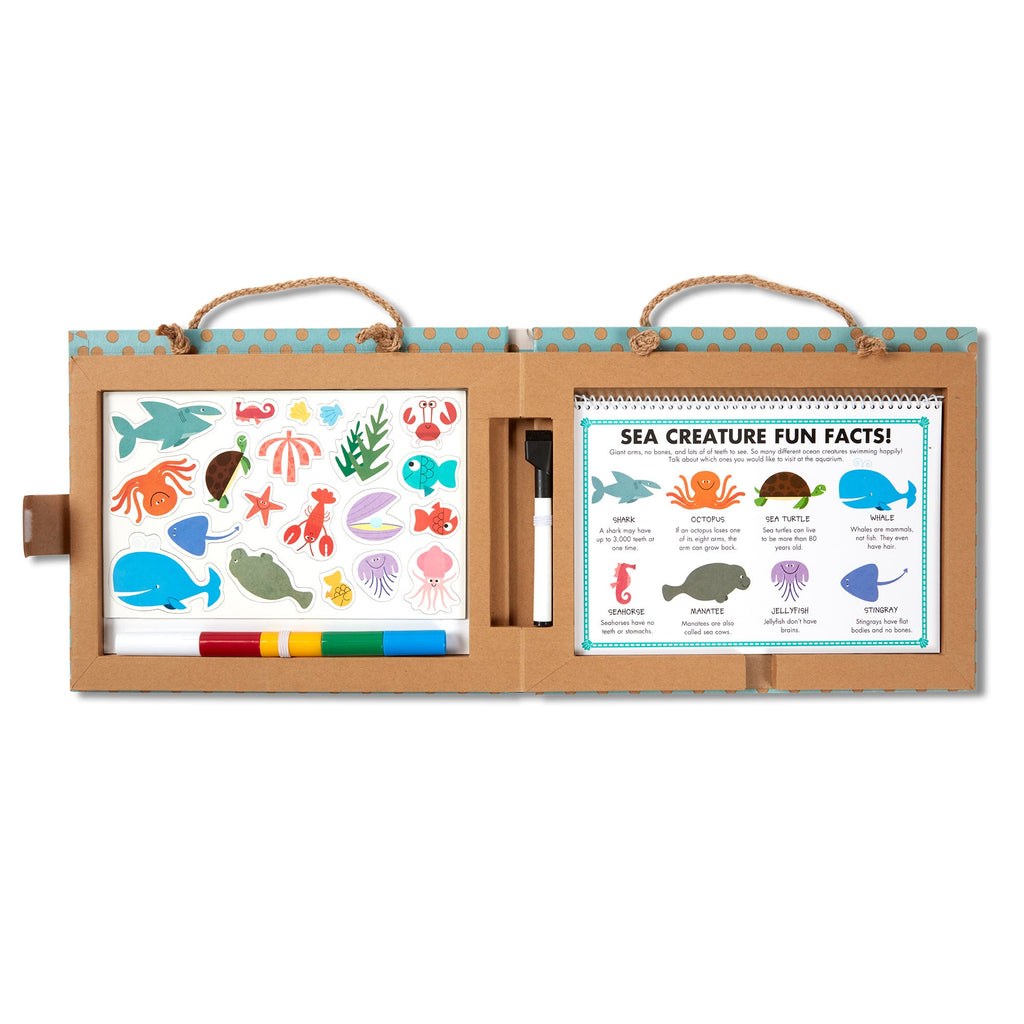 Natural Play: Play, Draw, Create Reusable Drawing & Magnet Kit – Ocean product image 1