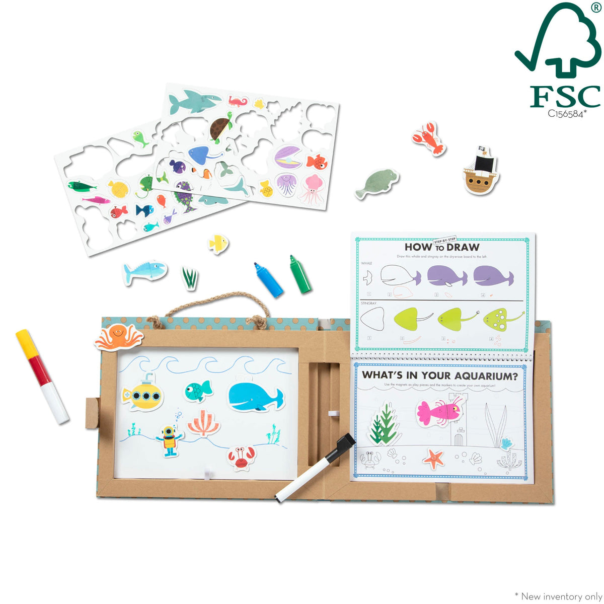 Natural Play: Play, Draw, Create Reusable Drawing & Magnet Kit – Ocean product image 3