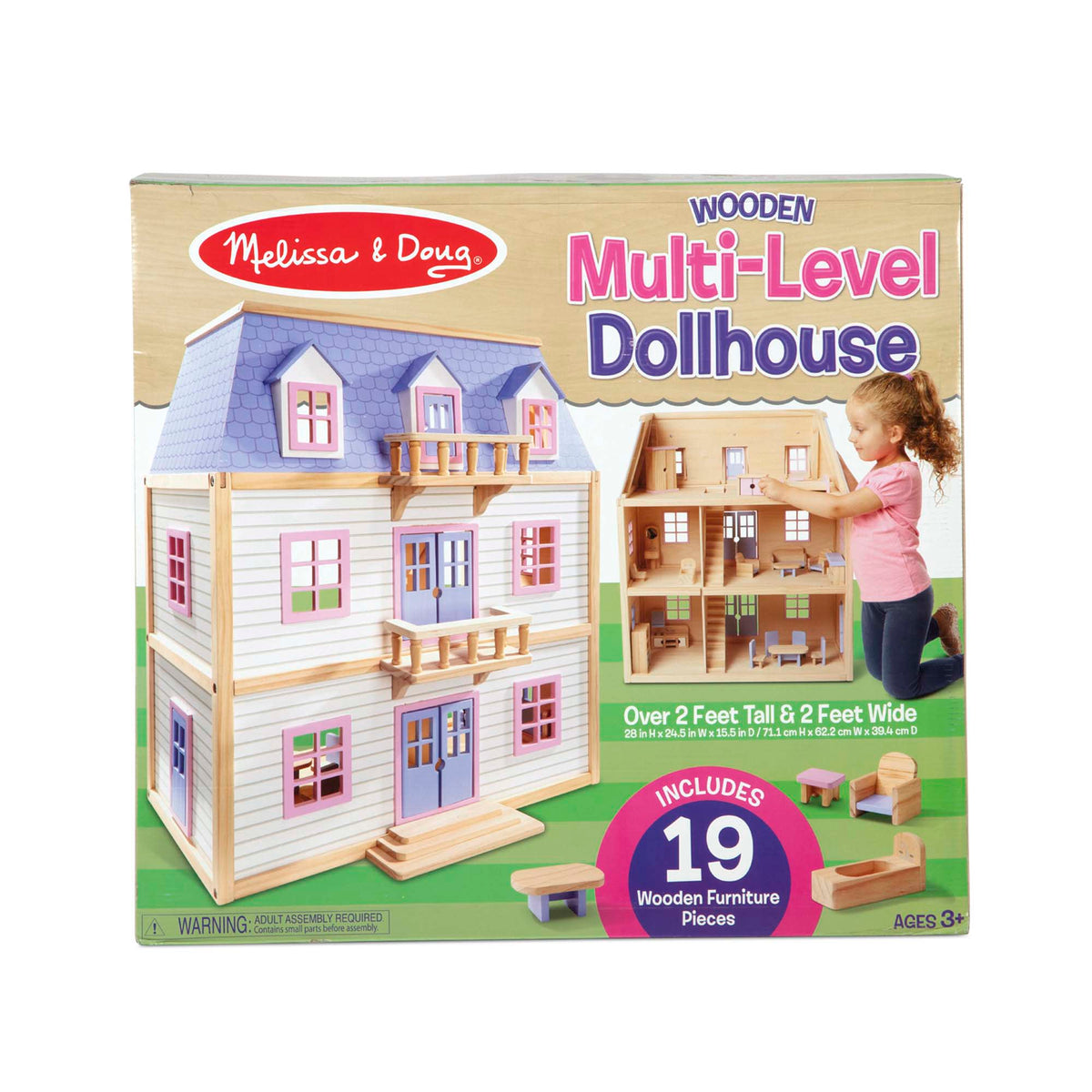 Wooden Multi-Level Dollhouse product image 3