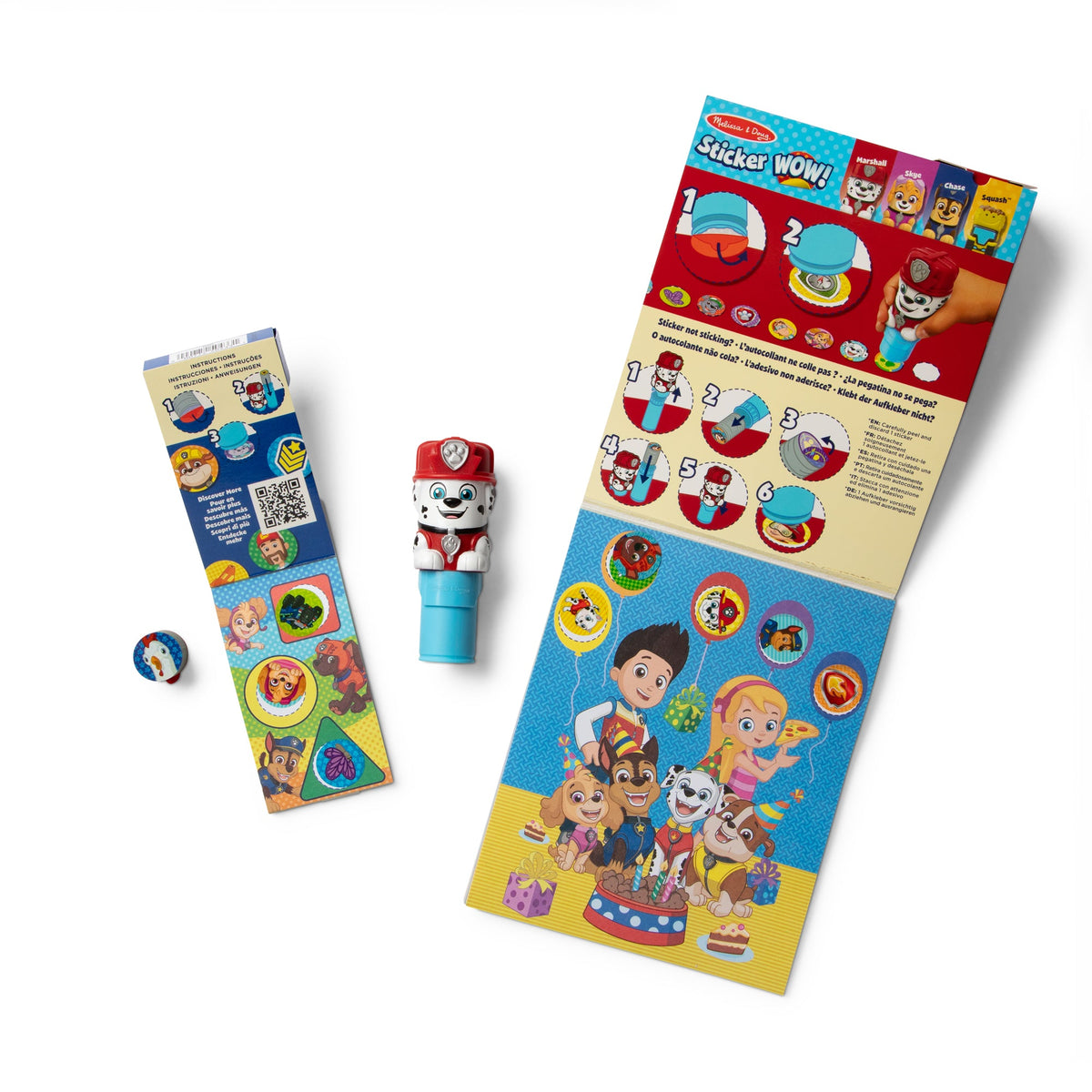 Sticker WOW!™ PAW Patrol Marshall Bundle: Activity Pad & Sticker Stamper + Mini Activity Pad and 200 Refill Stickers product image 4