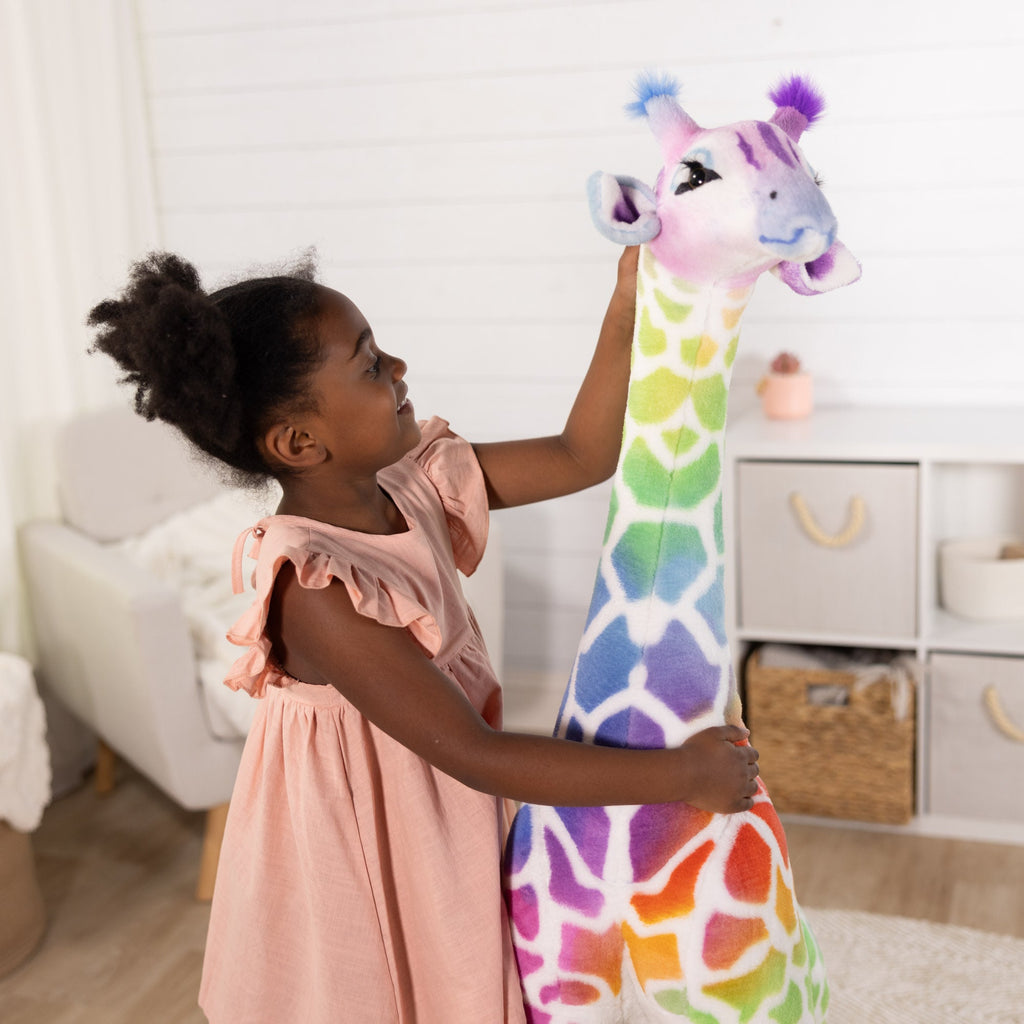 Rainbow Giraffe Lifelike Plush product image 7
