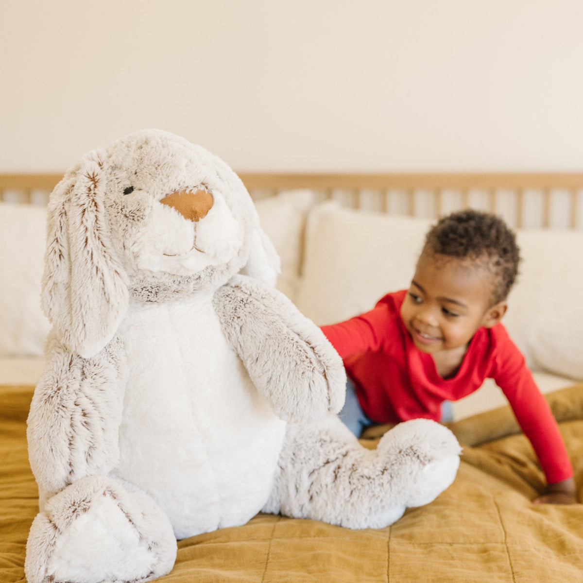 Jumbo Burrow Bunny Stuffed Plush Animal product image 5