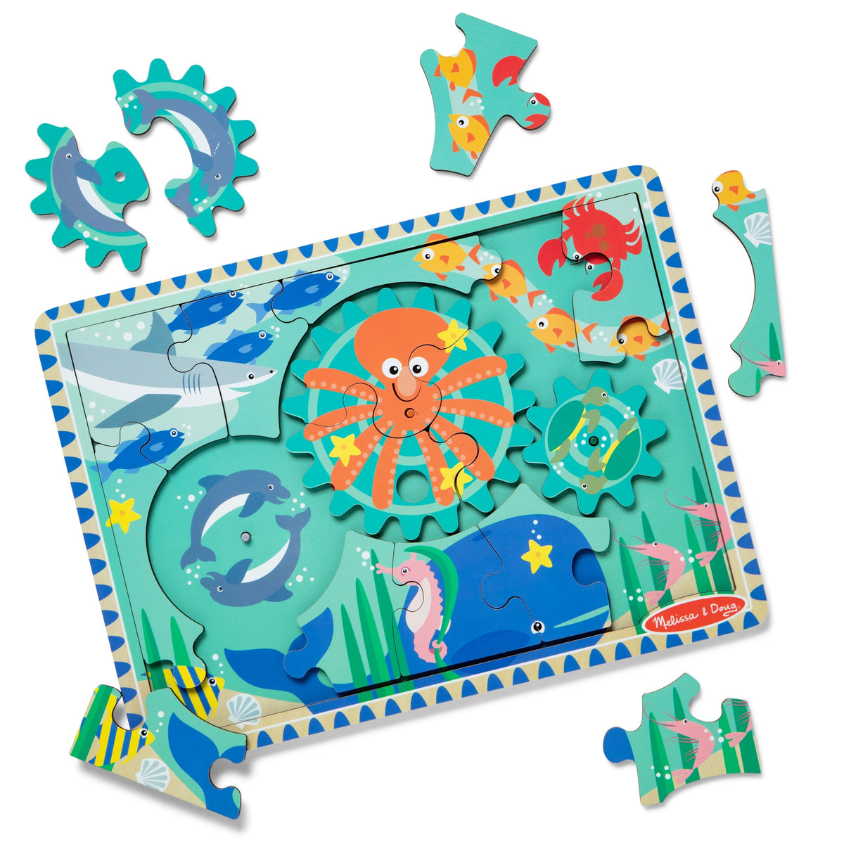 Wooden Underwater Gear Puzzle – 18 Pieces product image 4