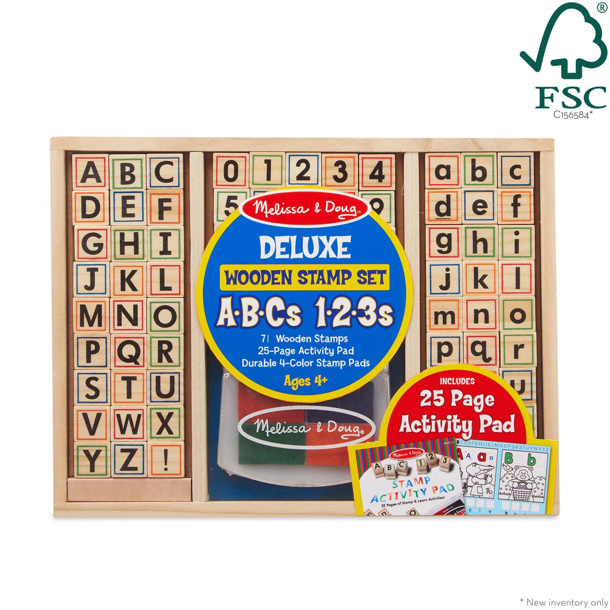 Deluxe Wooden Stamp Set - ABCs 123s product image 3