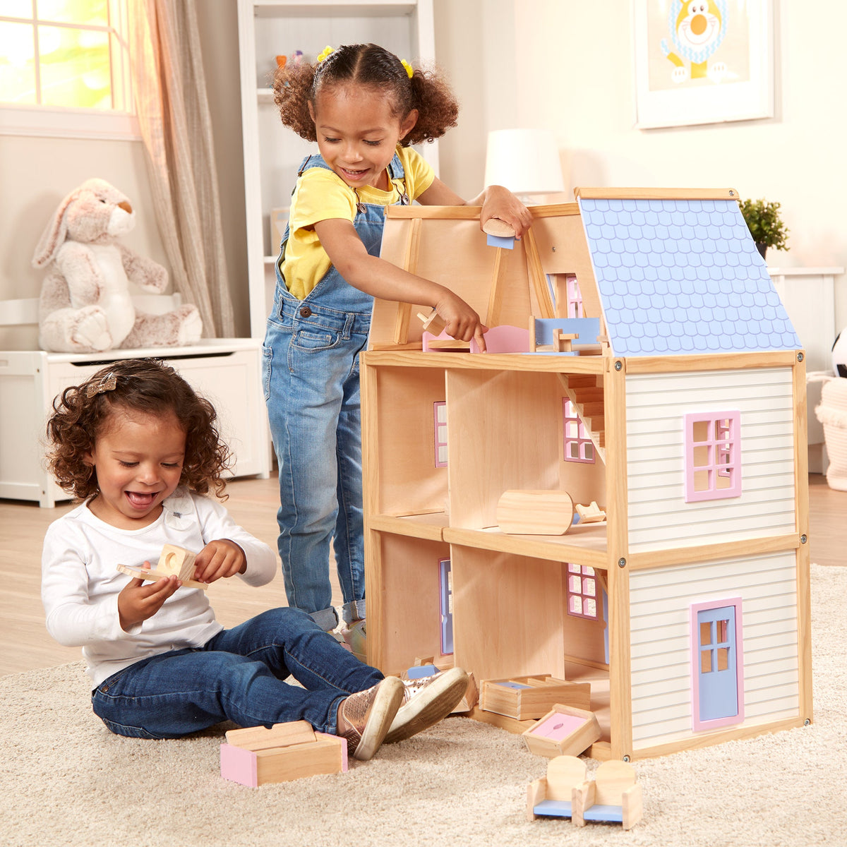 Wooden Multi-Level Dollhouse product image 5