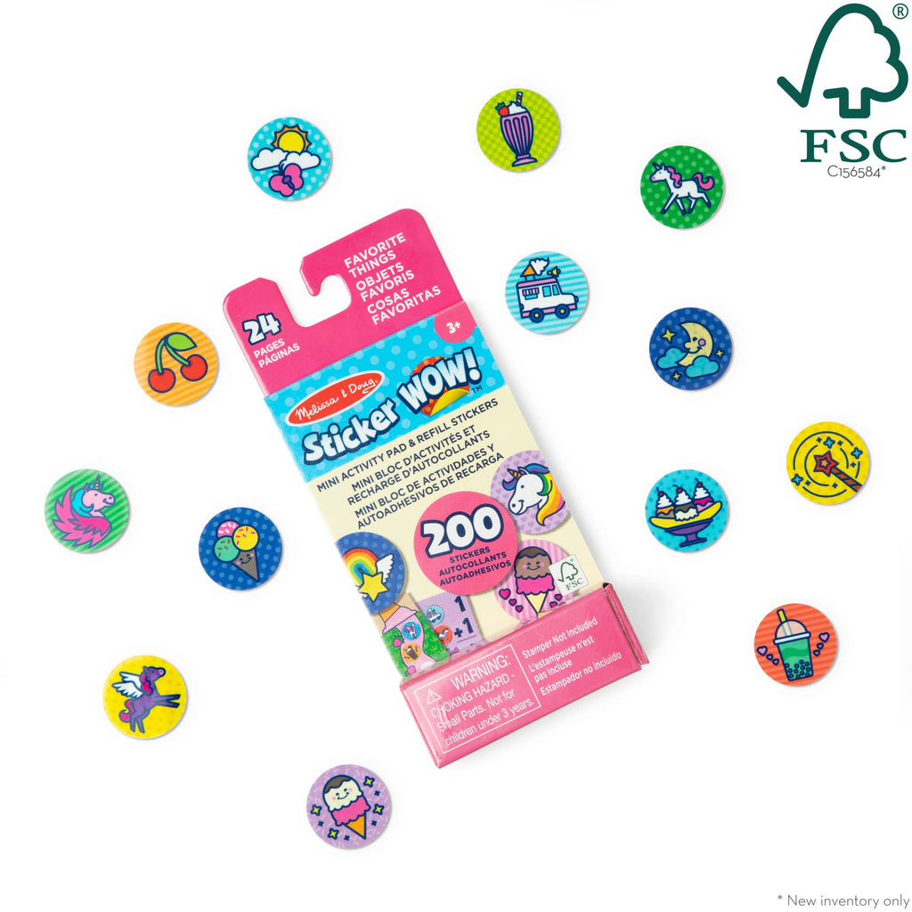 Sticker WOW!® Mini Activity Pad & Refill Stickers - Favorite Things (200+ Stickers, Stamper Not Included) product image 3