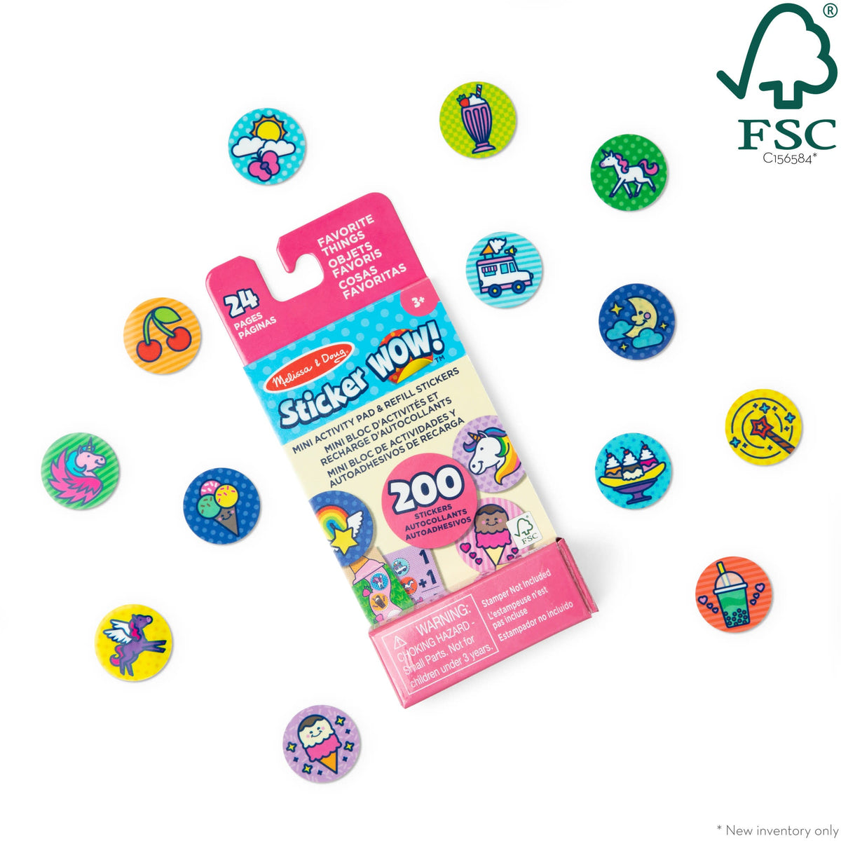 Sticker WOW!® Mini Activity Pad & Refill Stickers - Favorite Things (200+ Stickers, Stamper Not Included) product image 3