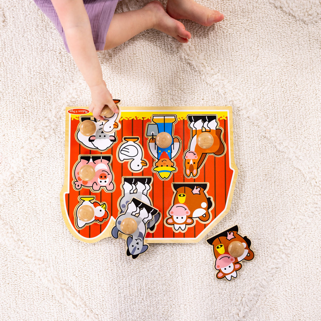 Farm Friends Jumbo Peg Puzzle - 8 Pieces product image 5
