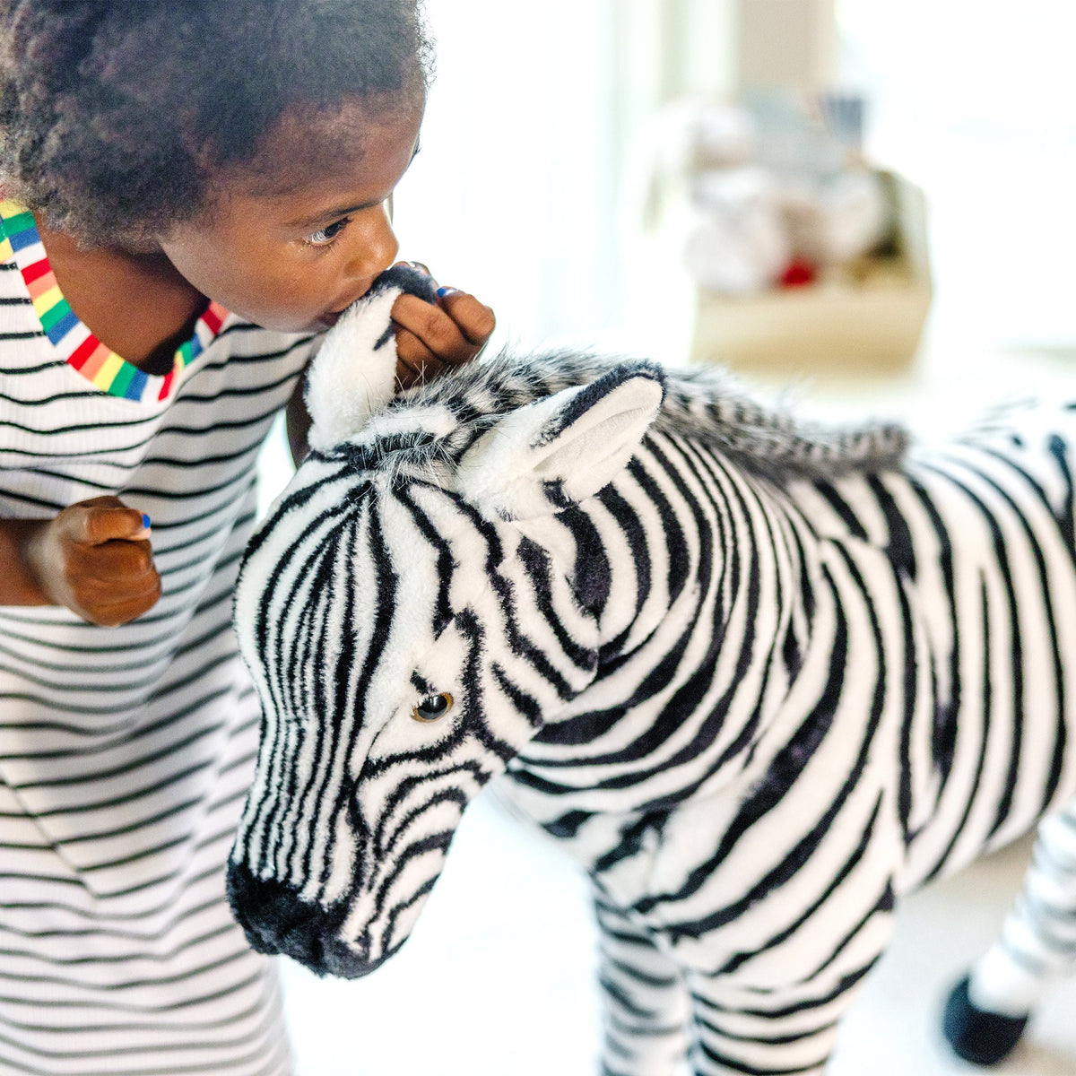 Zebra Lifelike Plush Stuffed Animal product image 2