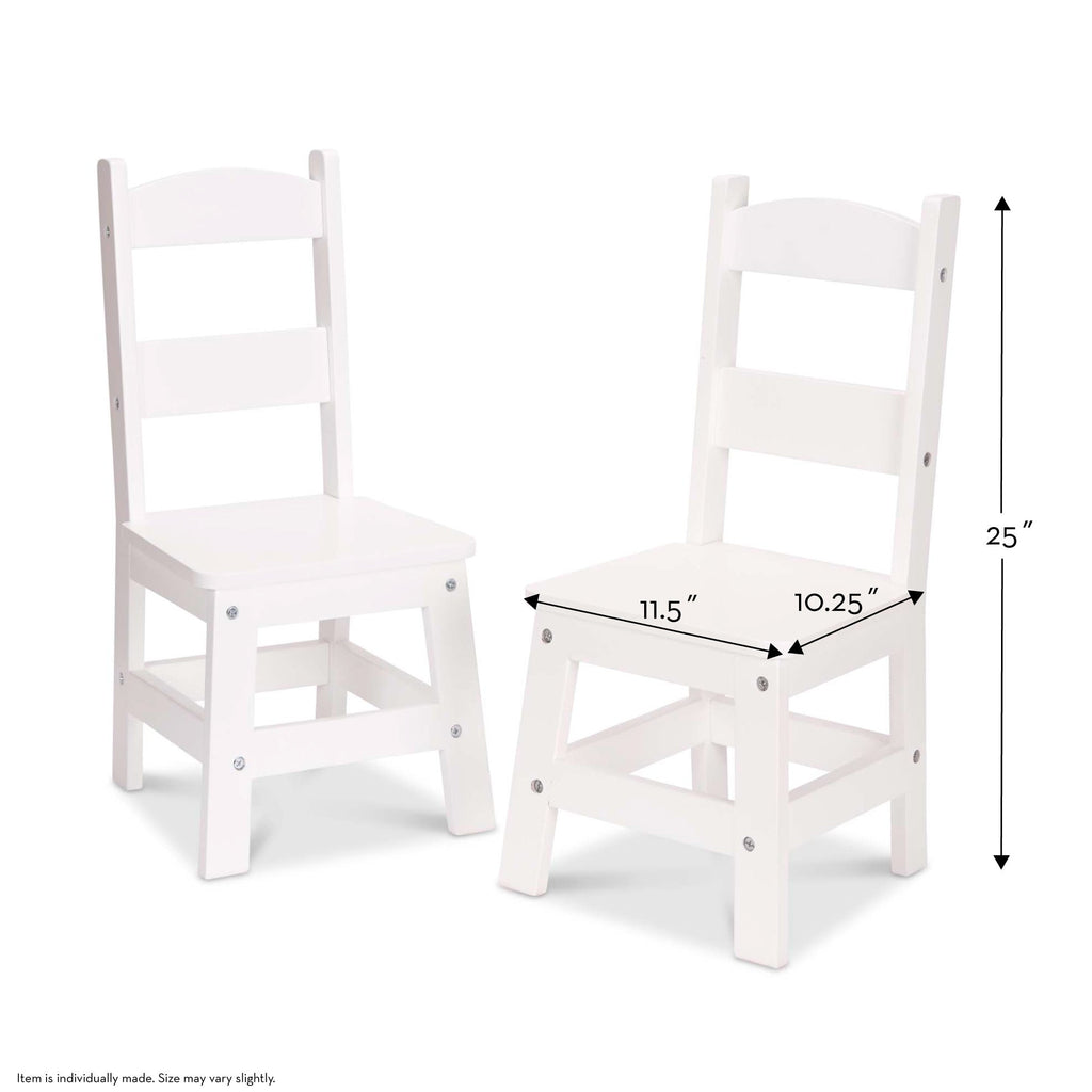 Wooden Chair Pair  - White product image 4