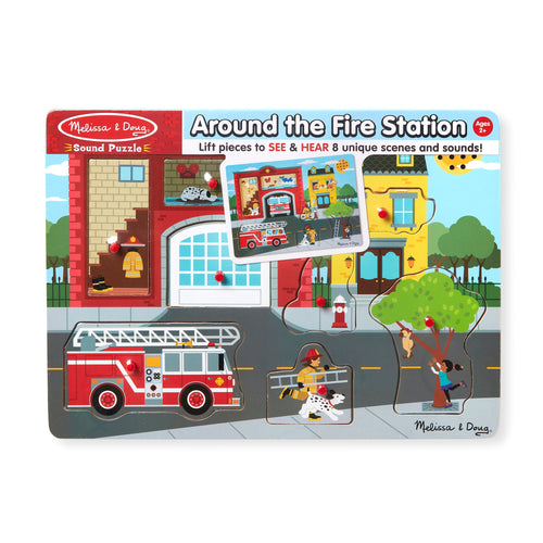 Around the Fire Station Sound Puzzle - 8 Pieces product image 1