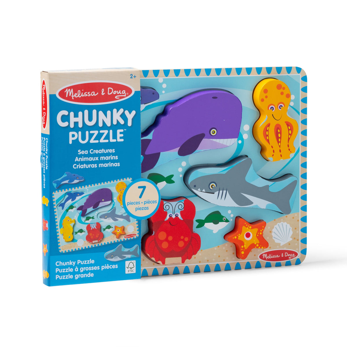 Sea Creatures Chunky Puzzle - 7 Pieces product image 3